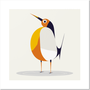 Funny Bird with Orange Belly Posters and Art